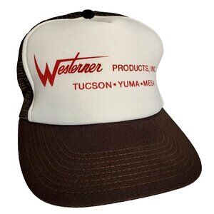 WESTERNER PRODUCTS Hat Snapback Baseball Vintage 80s Cap Retro Dad Trucker